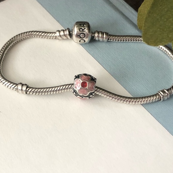 💕3/$85 925 Oxidized Silver & Pink Enamel Charm - Picture 3 of 10